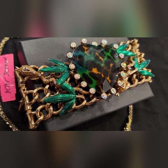 Betsey Johnson JUNGLE NECKLACE AND BRACELET SET VINTAGE - Picture 9 of 9